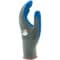 Cestus Nitrile Coated Gloves, Nitrile, Micro-Finish, Palm and Fingers, 4 Abrasion Level, Blue, L 1 PR C10-L - alternate 2